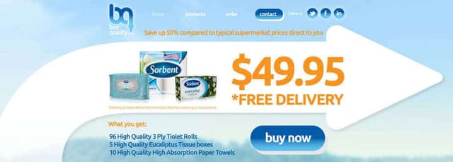 Buy Quality Direct ecommerce website desktop homepage