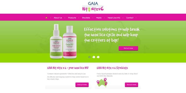 GAIA Hit Nitz 4 6 website desktop homepage