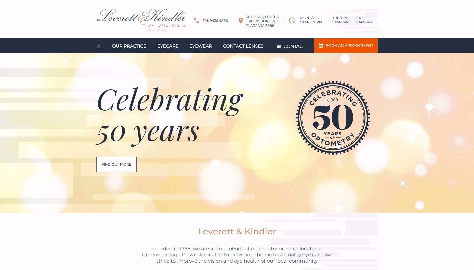 Leverett & Kindler website
