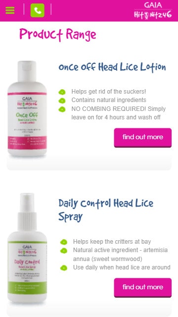 GAIA Hit Nitz 4 6 website mobile product page